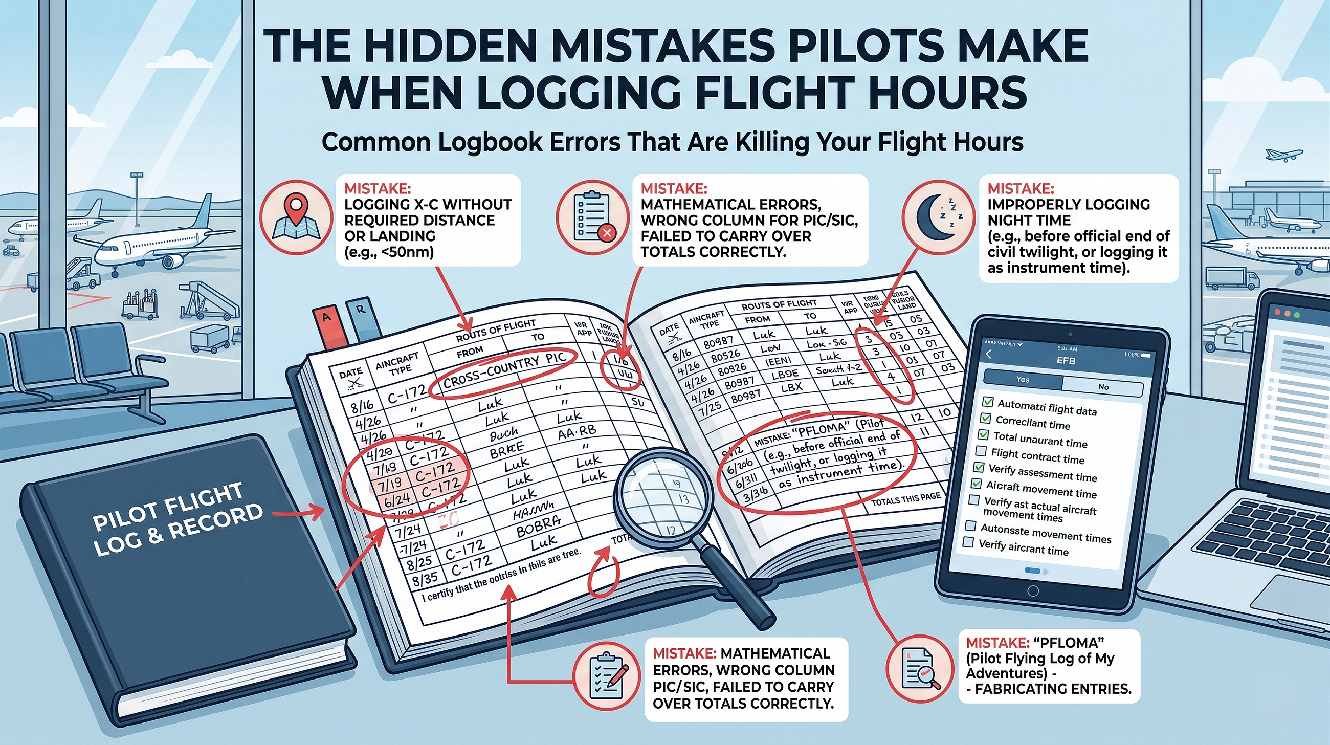 The Hidden Mistakes Pilots Make When Logging Flight Hours