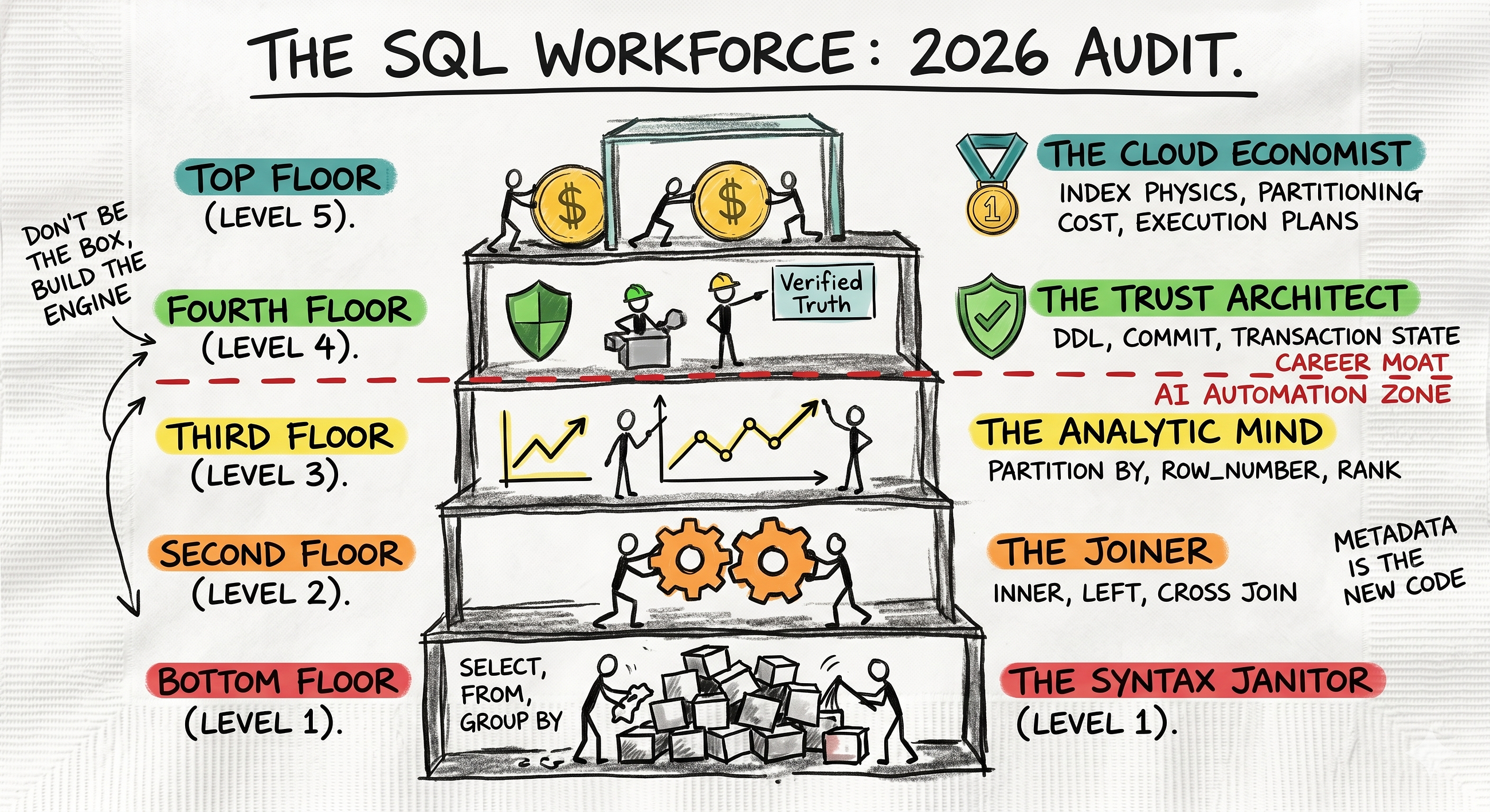 ️ The 5 Levels of SQL: A 2026 Audit of Your Career Security