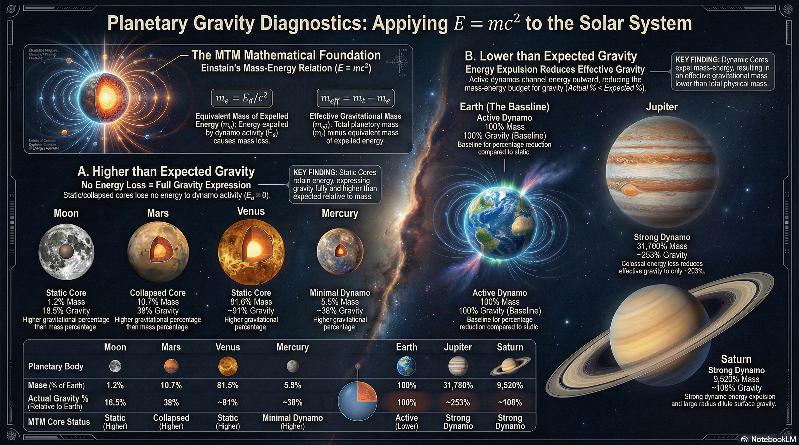 First In History: Using Einstein’s E = mc² for Planets