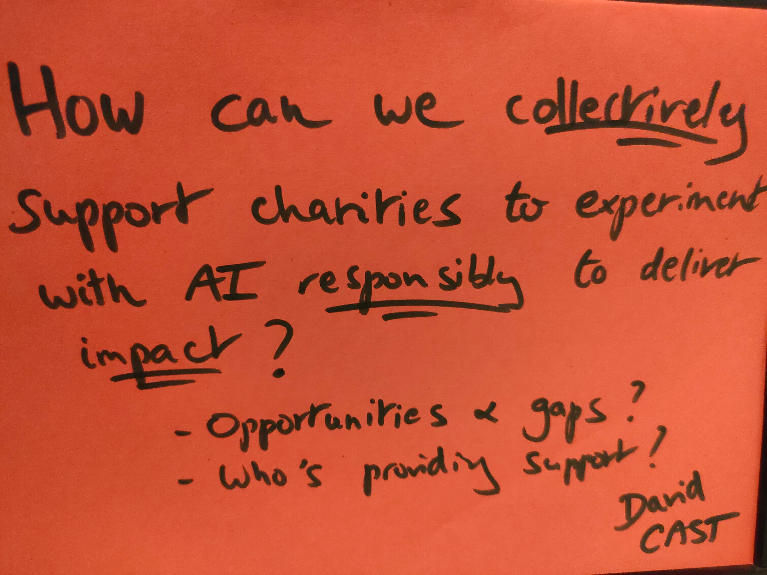 How can we support charities to experiment with AI responsibly to deliver impact?