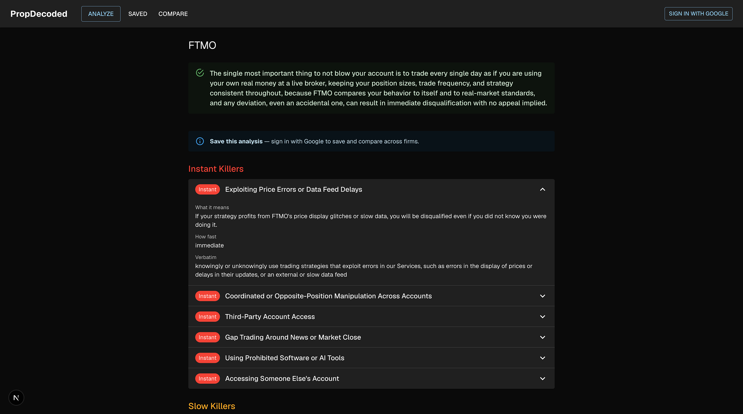 Week 6 Day 1: I Built a Prop Firm Rules Decoder in One Day (And I Don’t Even Trade)