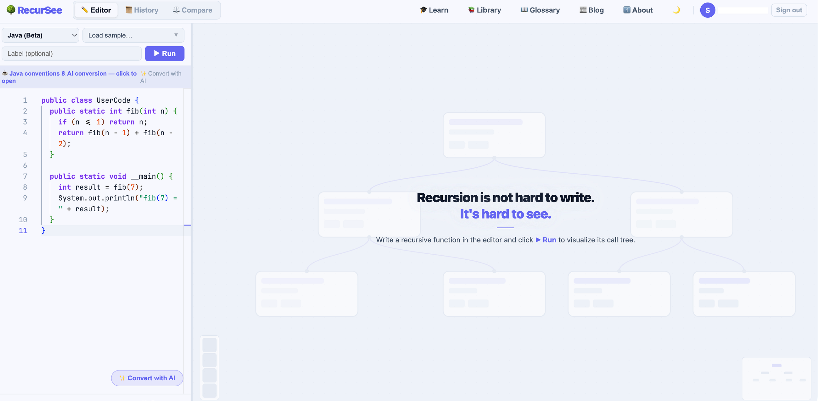 Recursion Visualization: I Built the Tool I Wish I Had for Learning Recursion