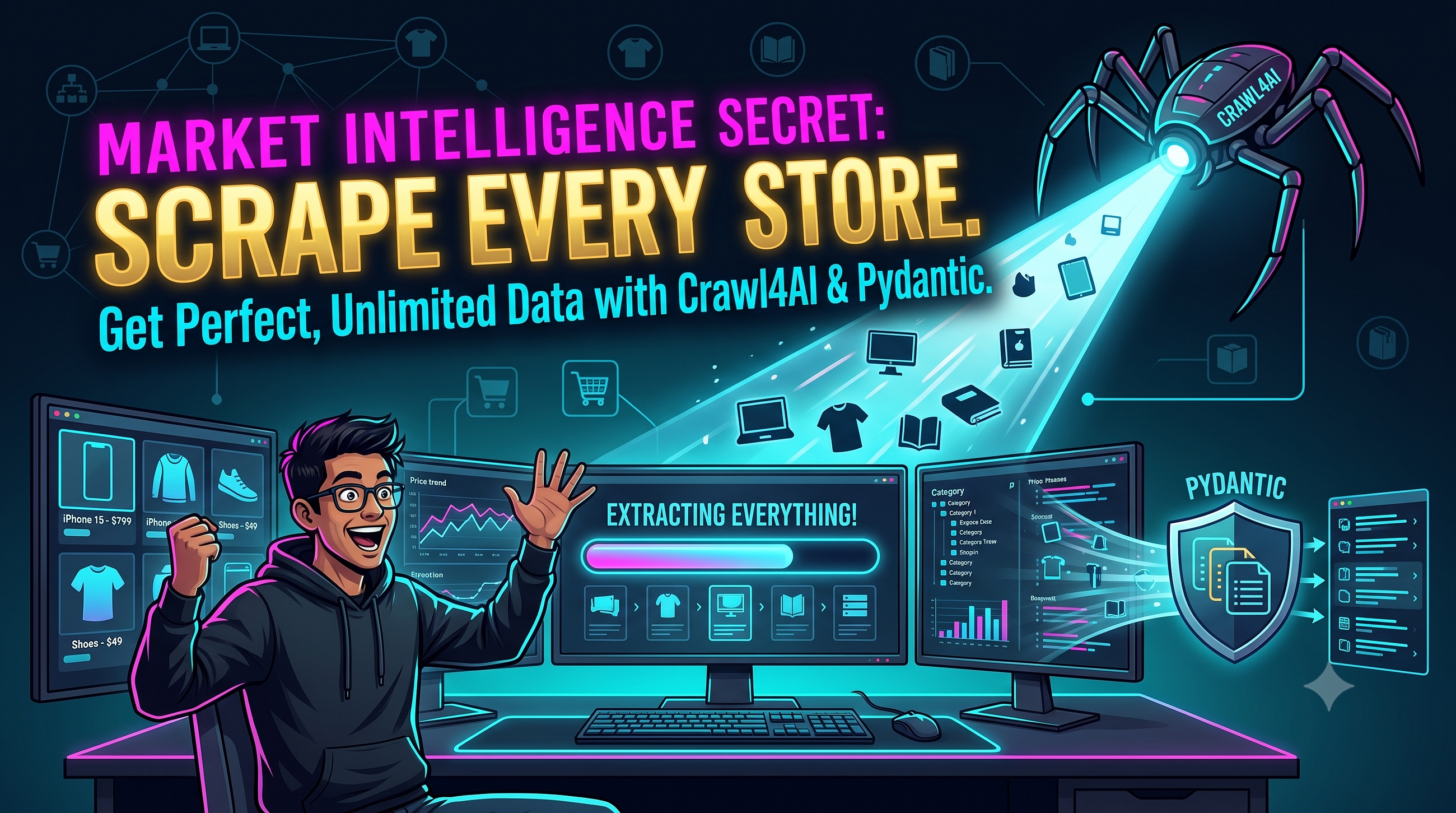 How to Extract E-Commerce Data with Crawl4AI and Pydantic