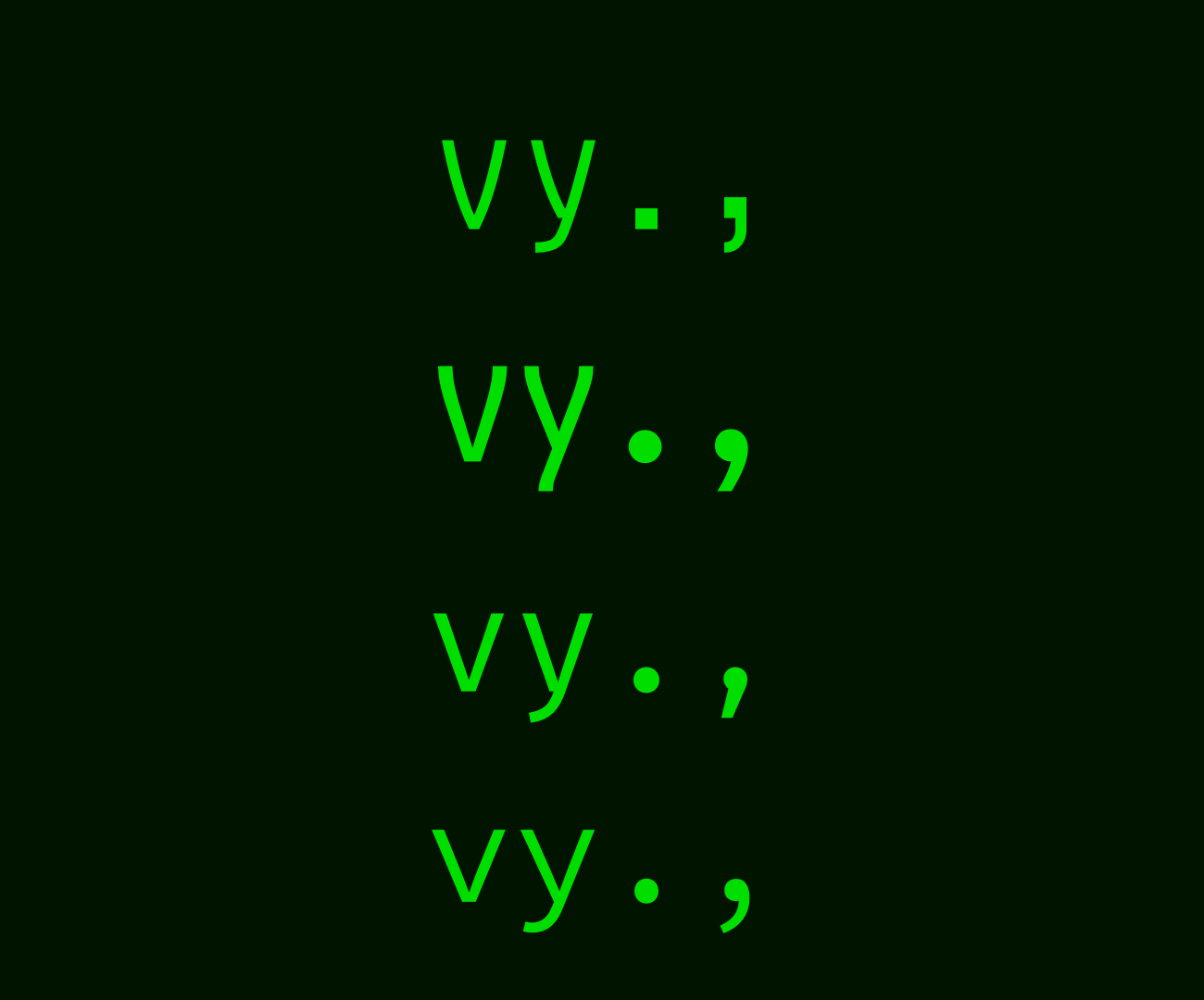 Distinguishable Glyphs in Coding Fonts Larsenwork Medium