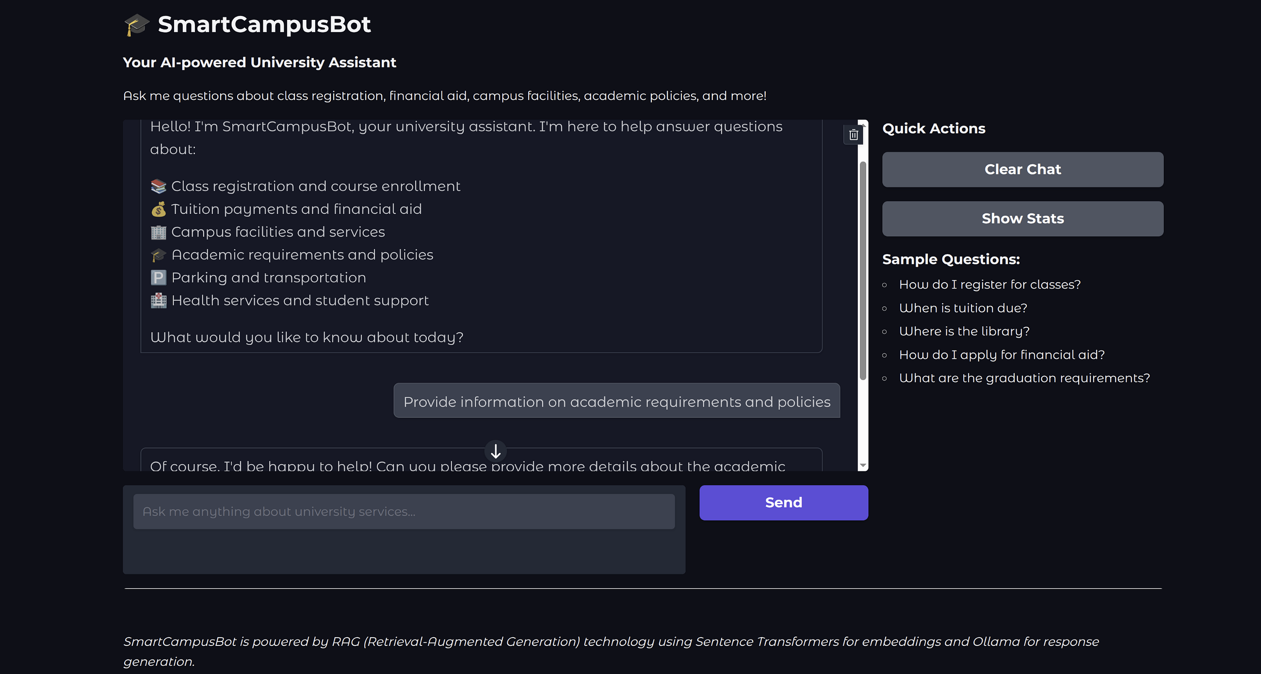 Building SmartCampusBot: A Private, RAG-Powered Assistant for Modern Universities