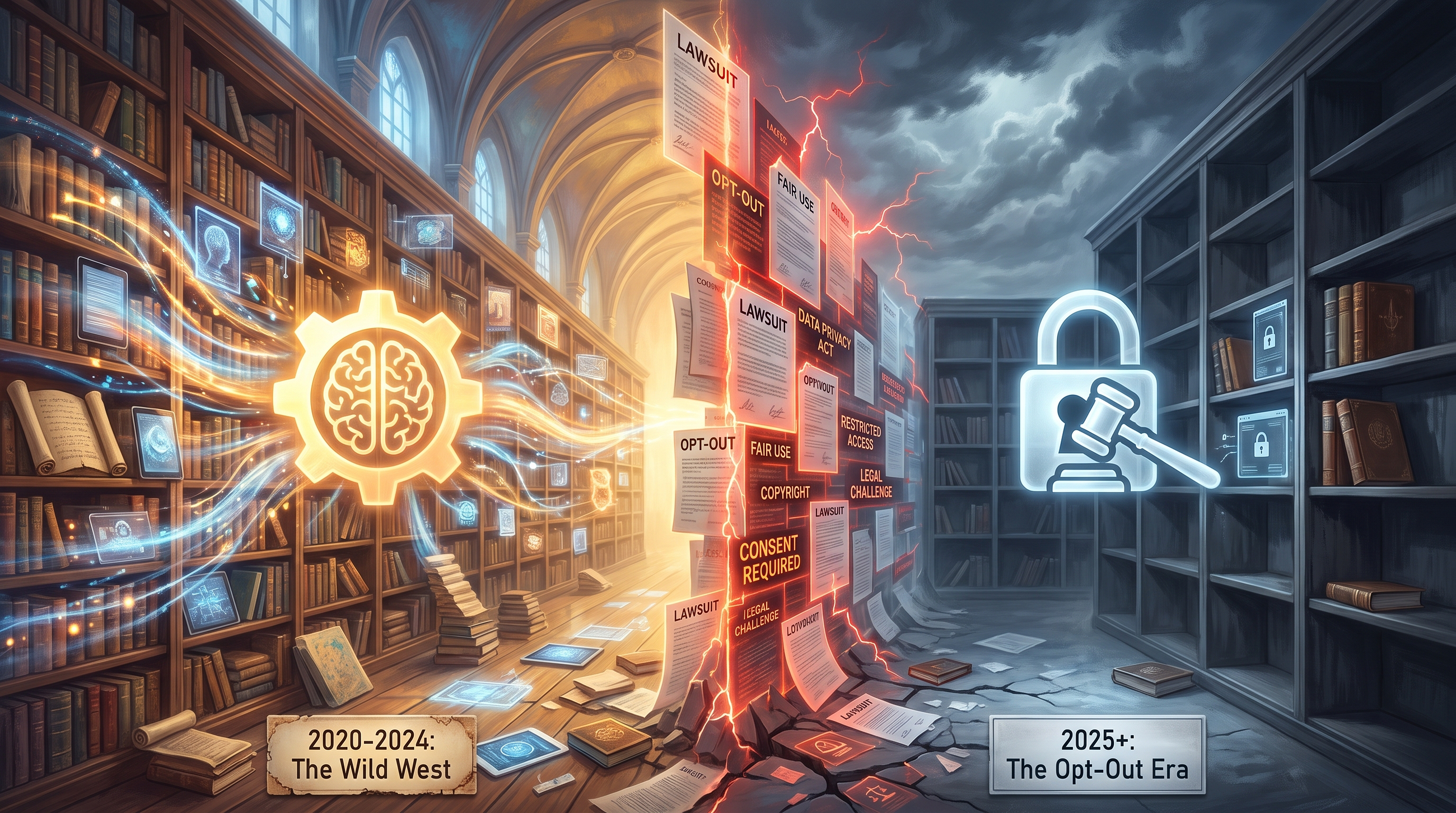 The Copyright Apocalypse: Why Training on Everything Might Be the Last Time Anyone Can Do It