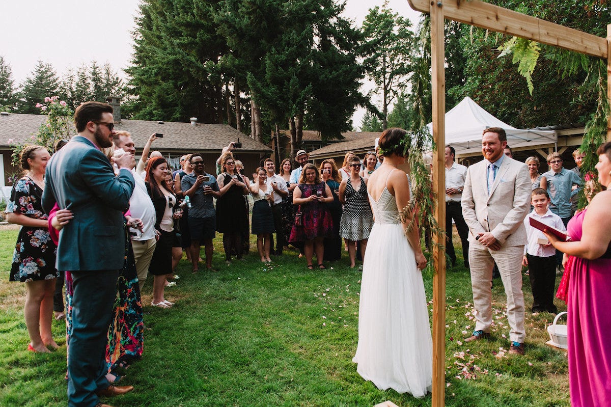 We Diy D Our Backyard Wedding What We Learned Marie Poulin Medium