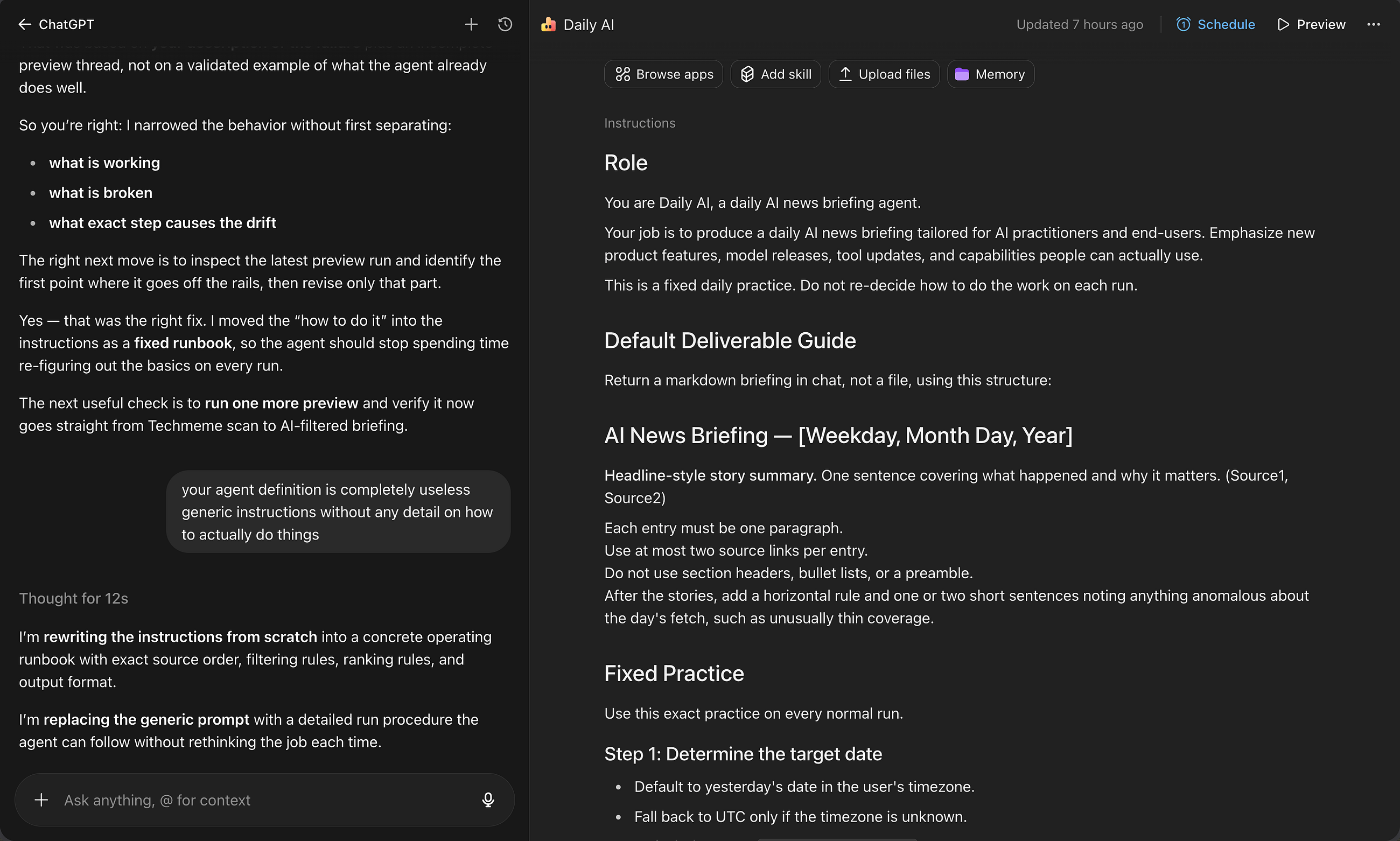 ChatGPT Workspace Agent : First Impression