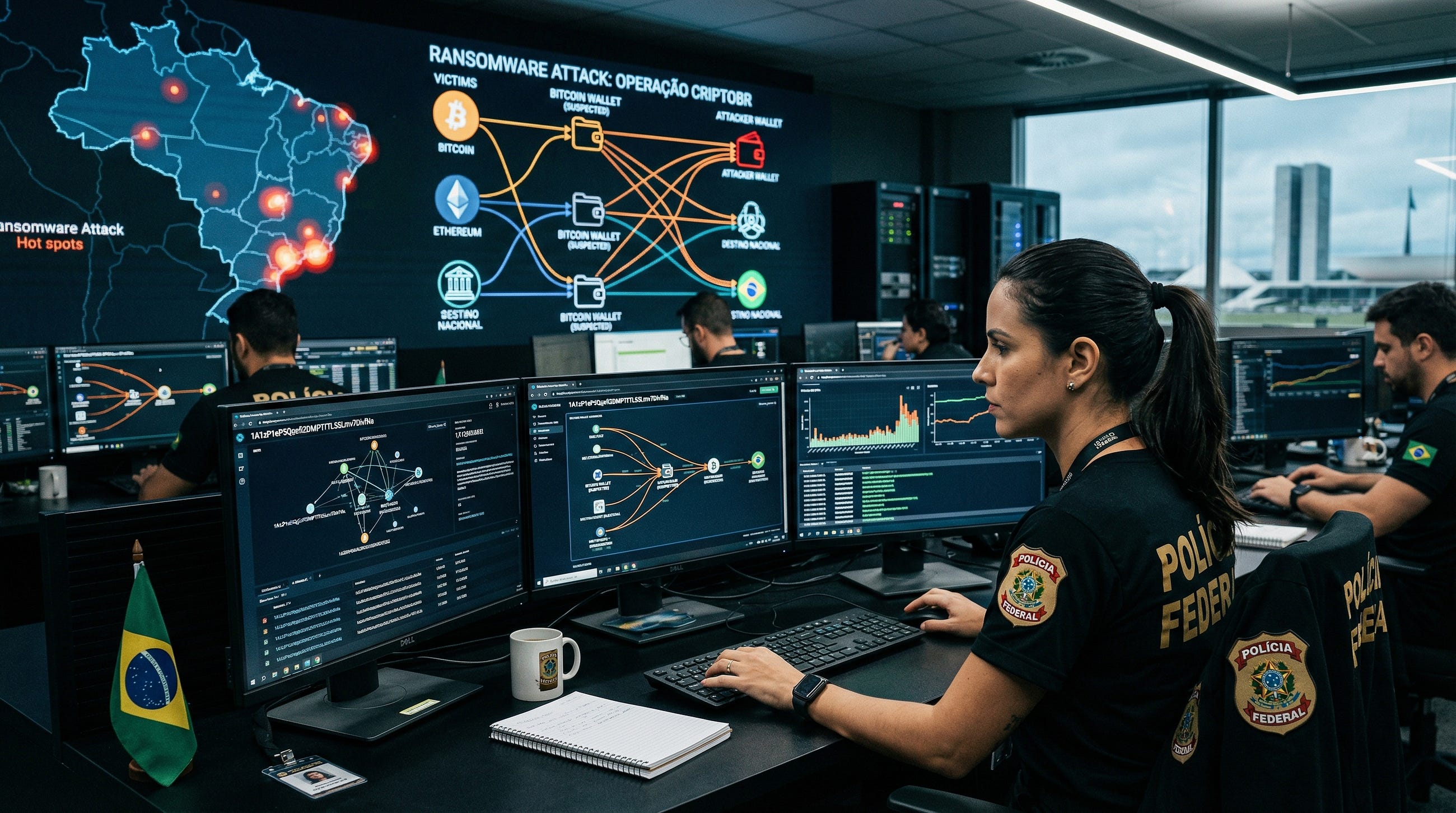 Rastreamento forense de criptomoedas em investigações de ransomware
