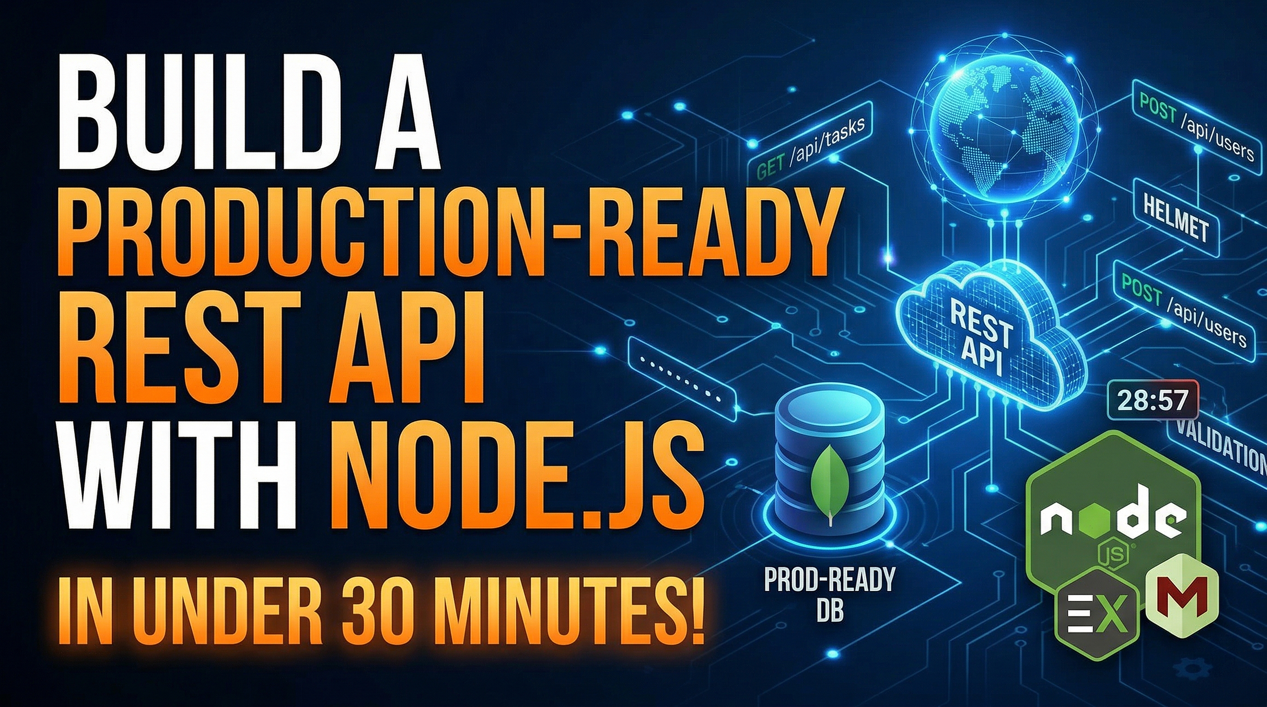 Build a Production-Ready REST API with Node.js in Under 30 Minutes