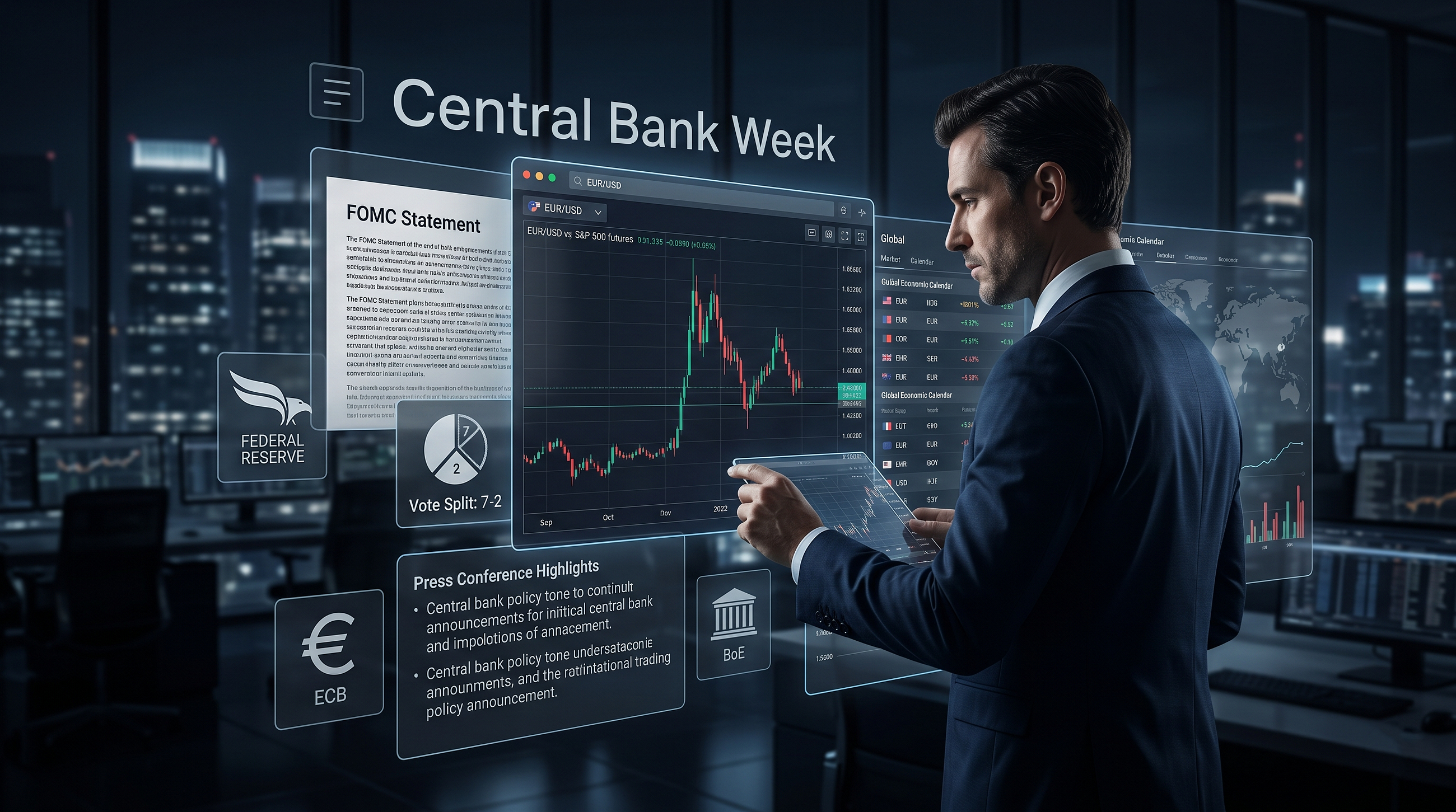 How to Read a Central Bank Week Without Overtrading the Headlines