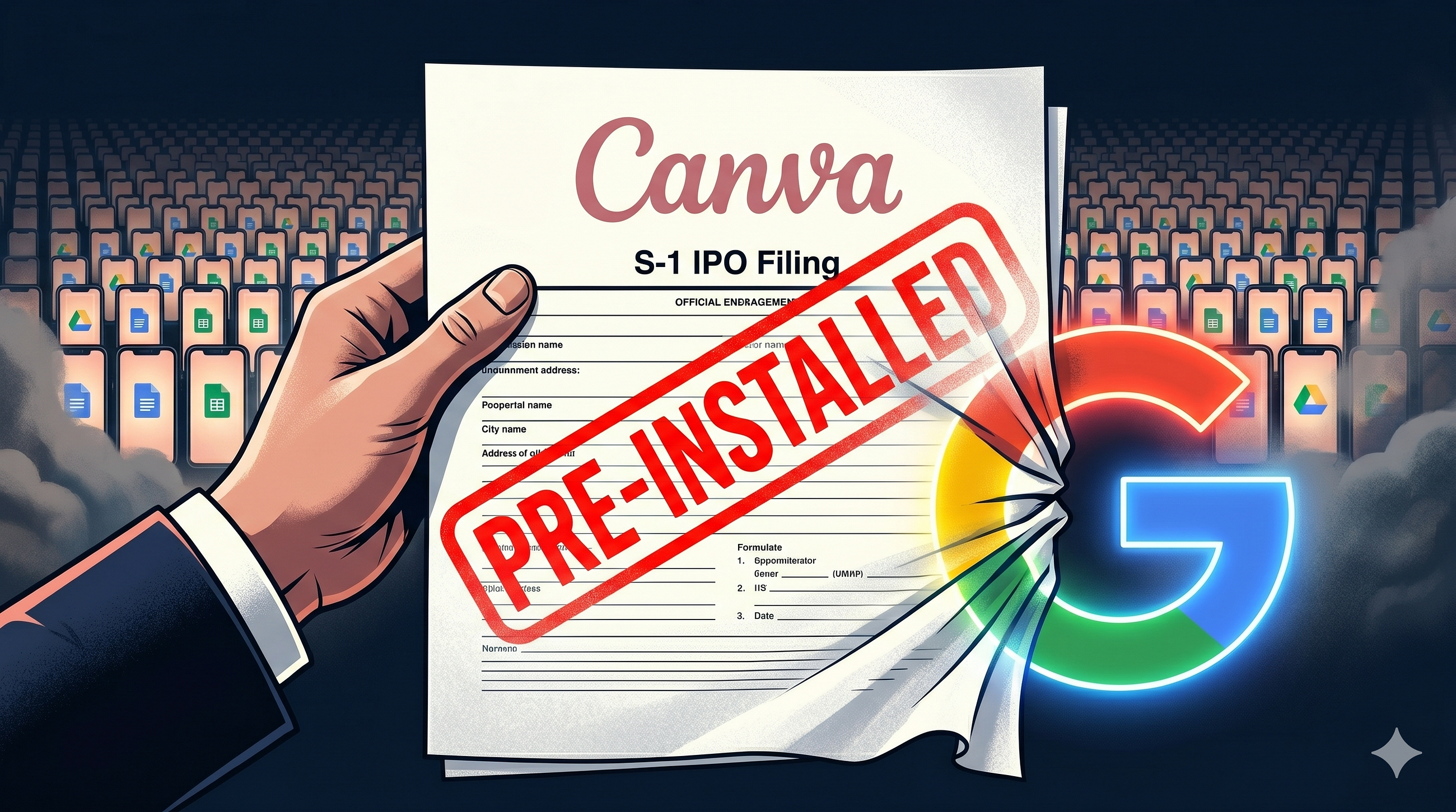 Canva Was 6 Months From IPO. Then Google Pre-Installed the Killer Into 3 Billion Workspace Accounts.