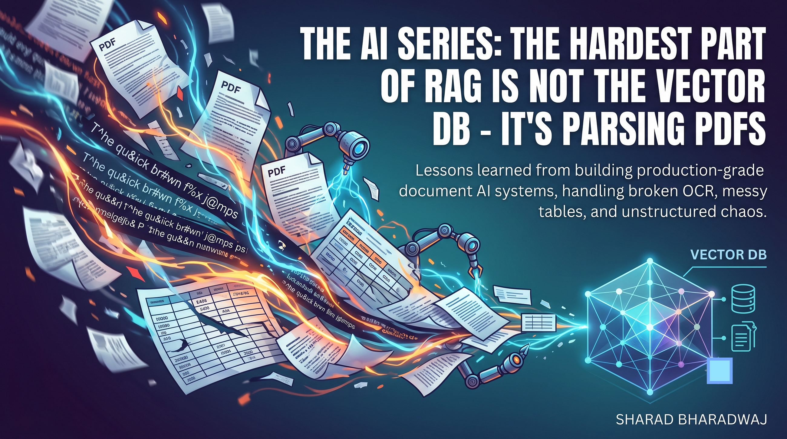 The AI Series : The Hardest Part of RAG Is Not the Vector DB — It’s Parsing PDFs