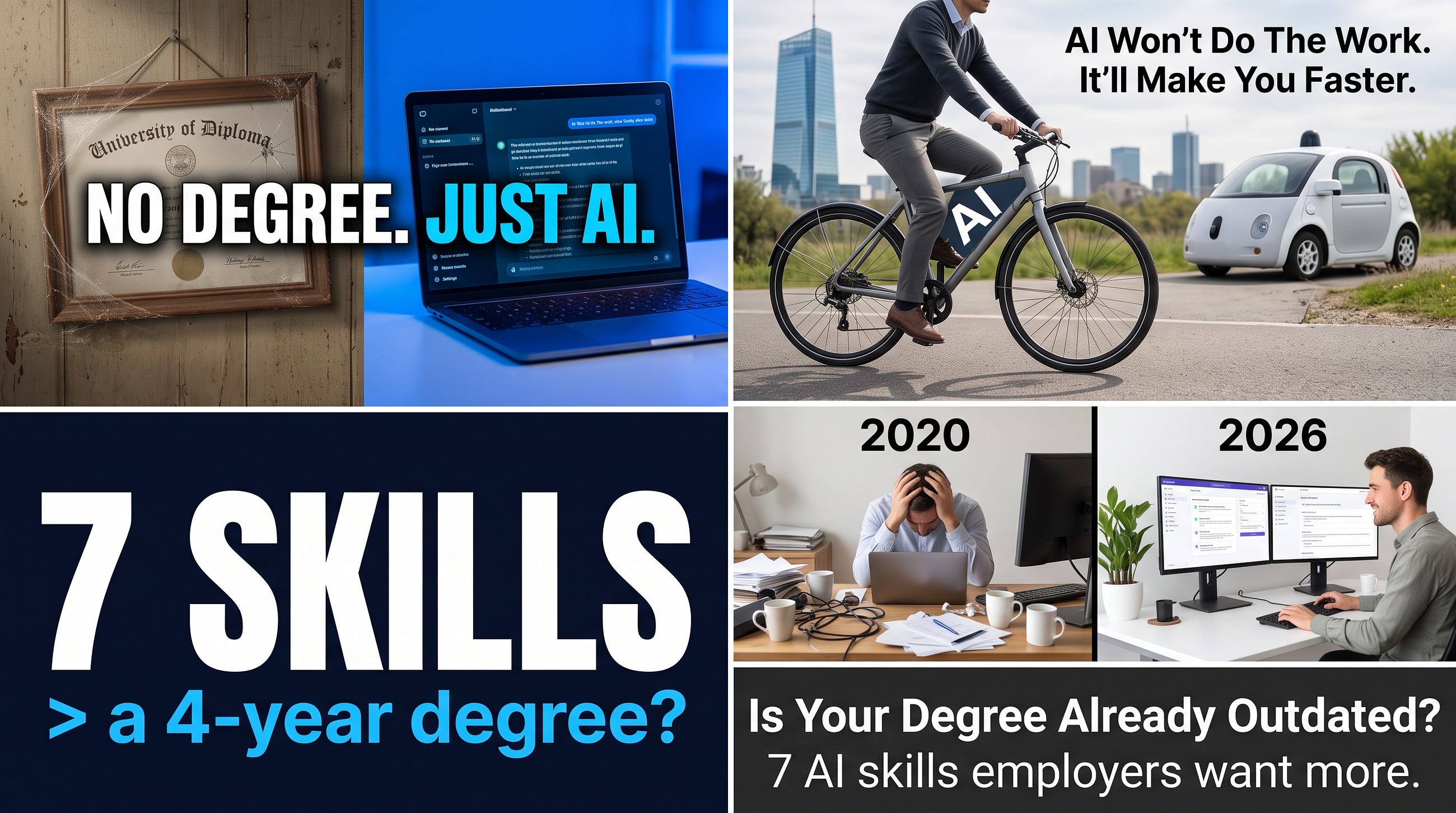 7 AI Skills That Will Make You More Valuable Than a College Degree