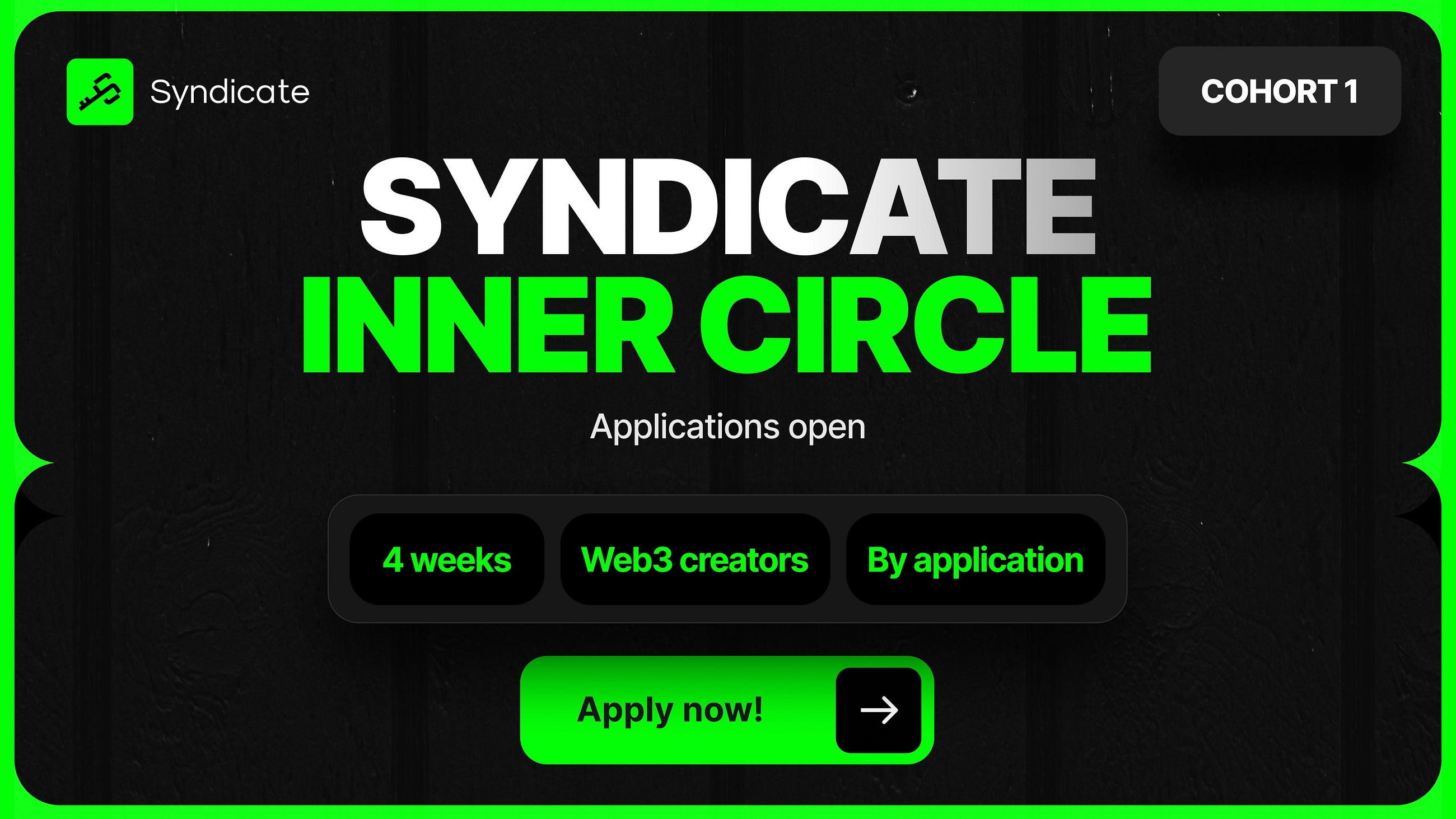 Syndicate Ambassador Program Is Open — Built for Those Who Take Web3 Seriously
