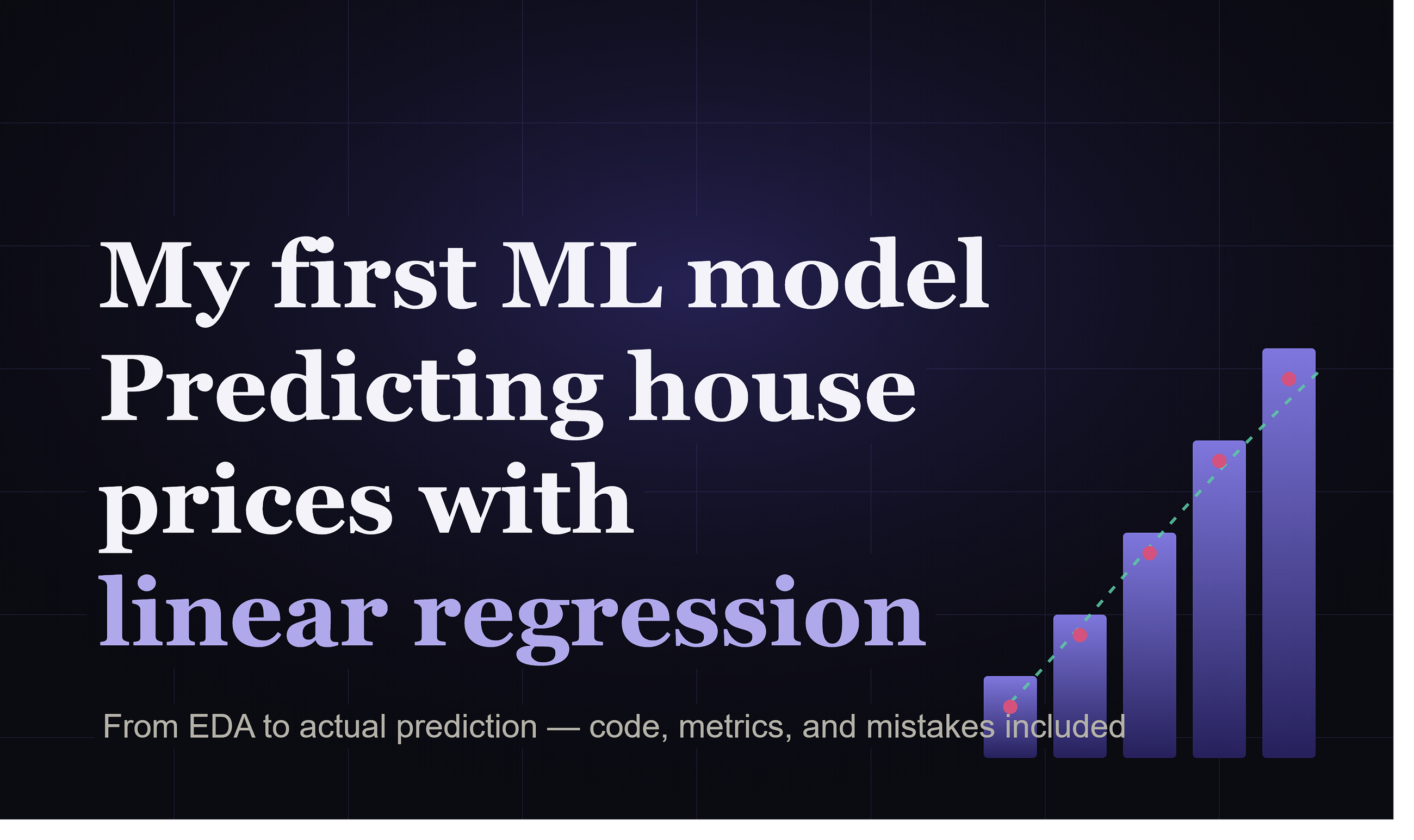 My First ML Model — Predicting House Prices with Linear Regression