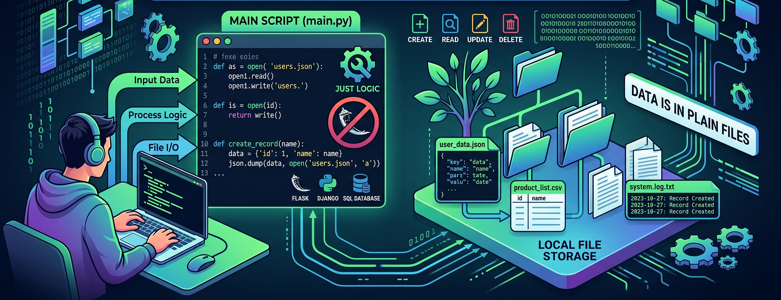 File-Based System in Python (No Frameworks)