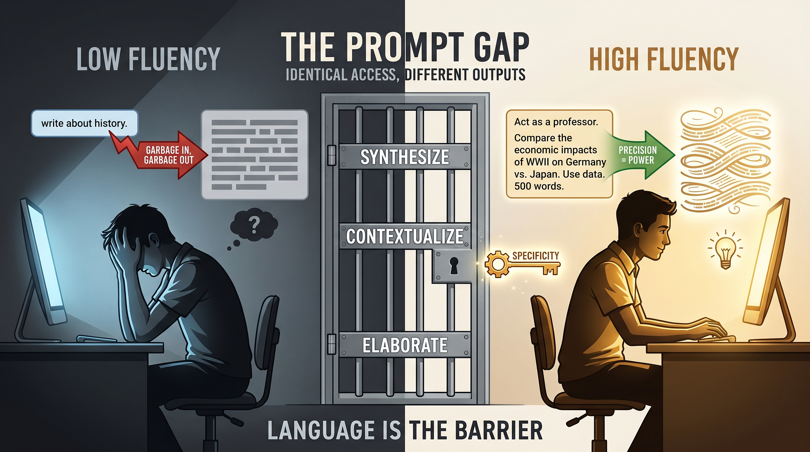 Prompt Fluency as a Gatekeeping Mechanism: The New Digital Divide in Higher Education
