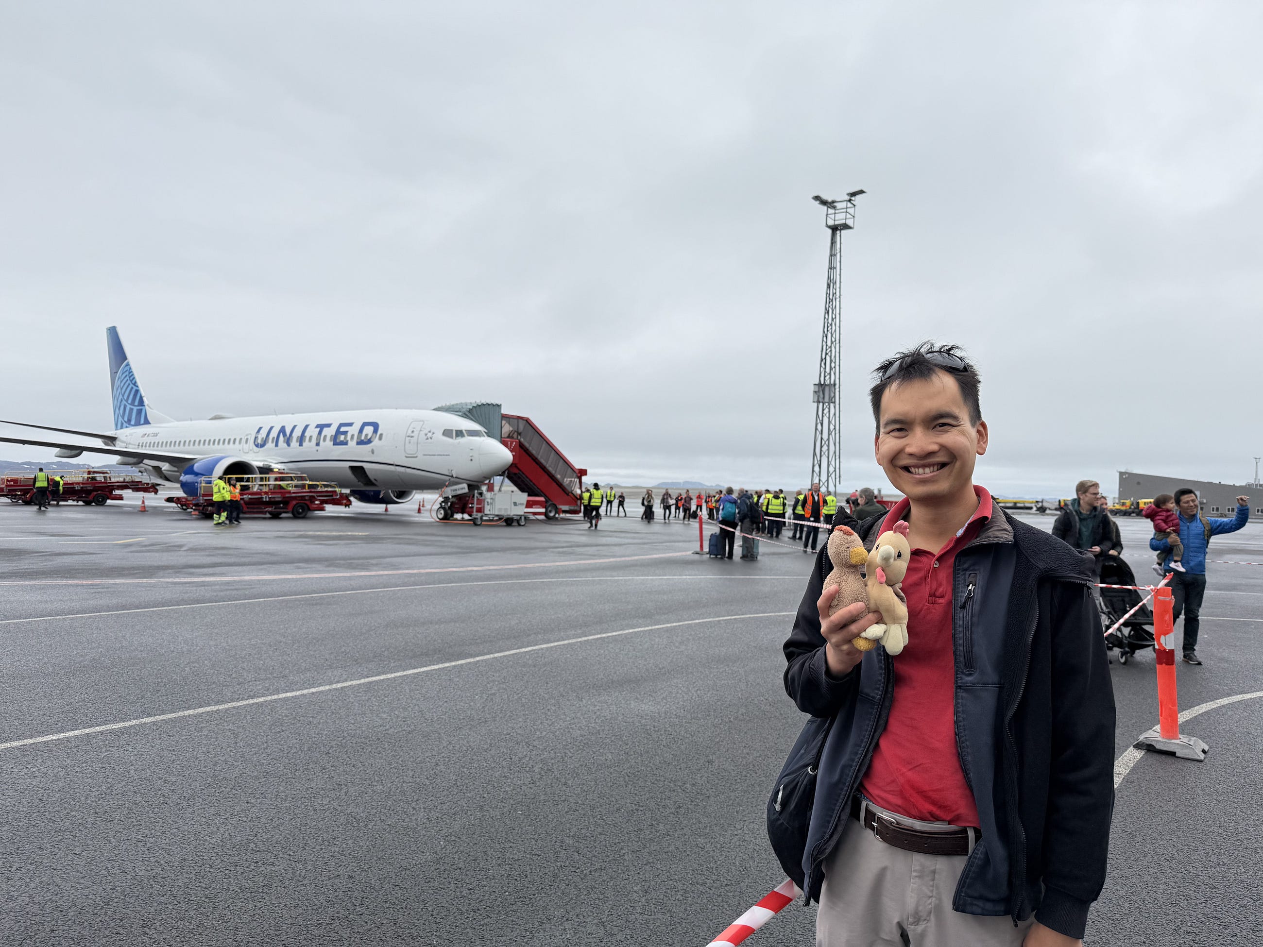 United Airlines Inaugural Flight to Nuuk Greenland