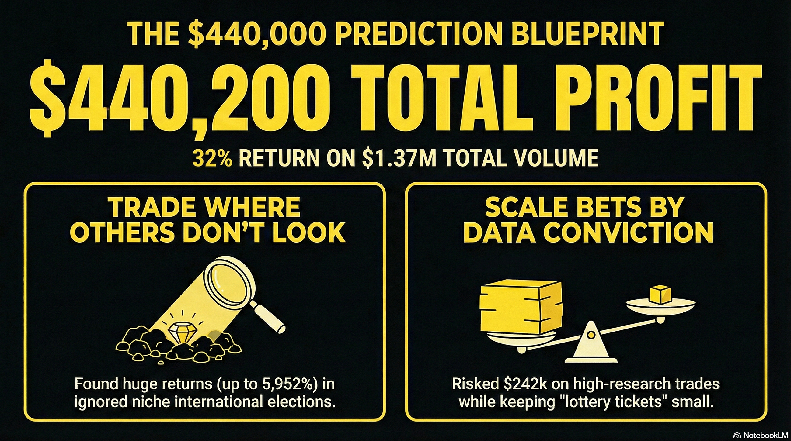 $440,000 in Profit, 411 Trades: What This Polymarket Account Teaches About Real Edge