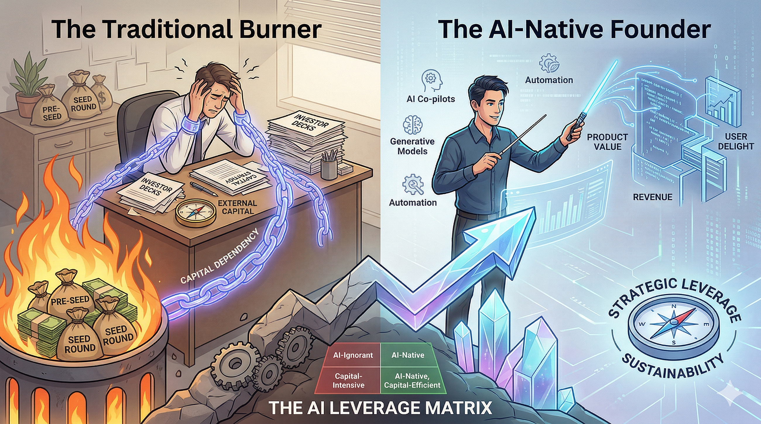 The Capital Trap: AI Rewrites the Startup Funding Playbook