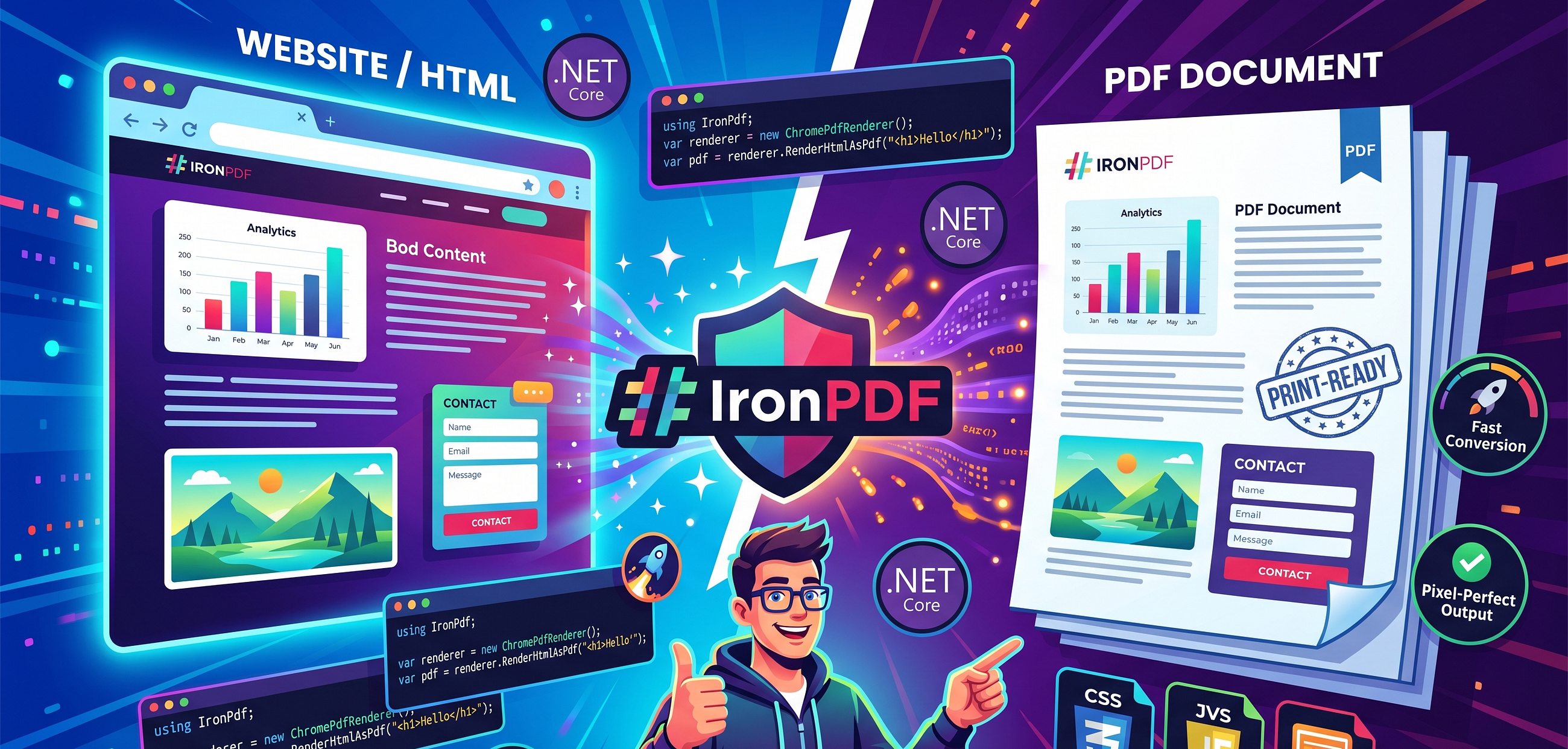 HTML to PDF in C# with IronPDF: The Complete Guide for Modern .NET Developers