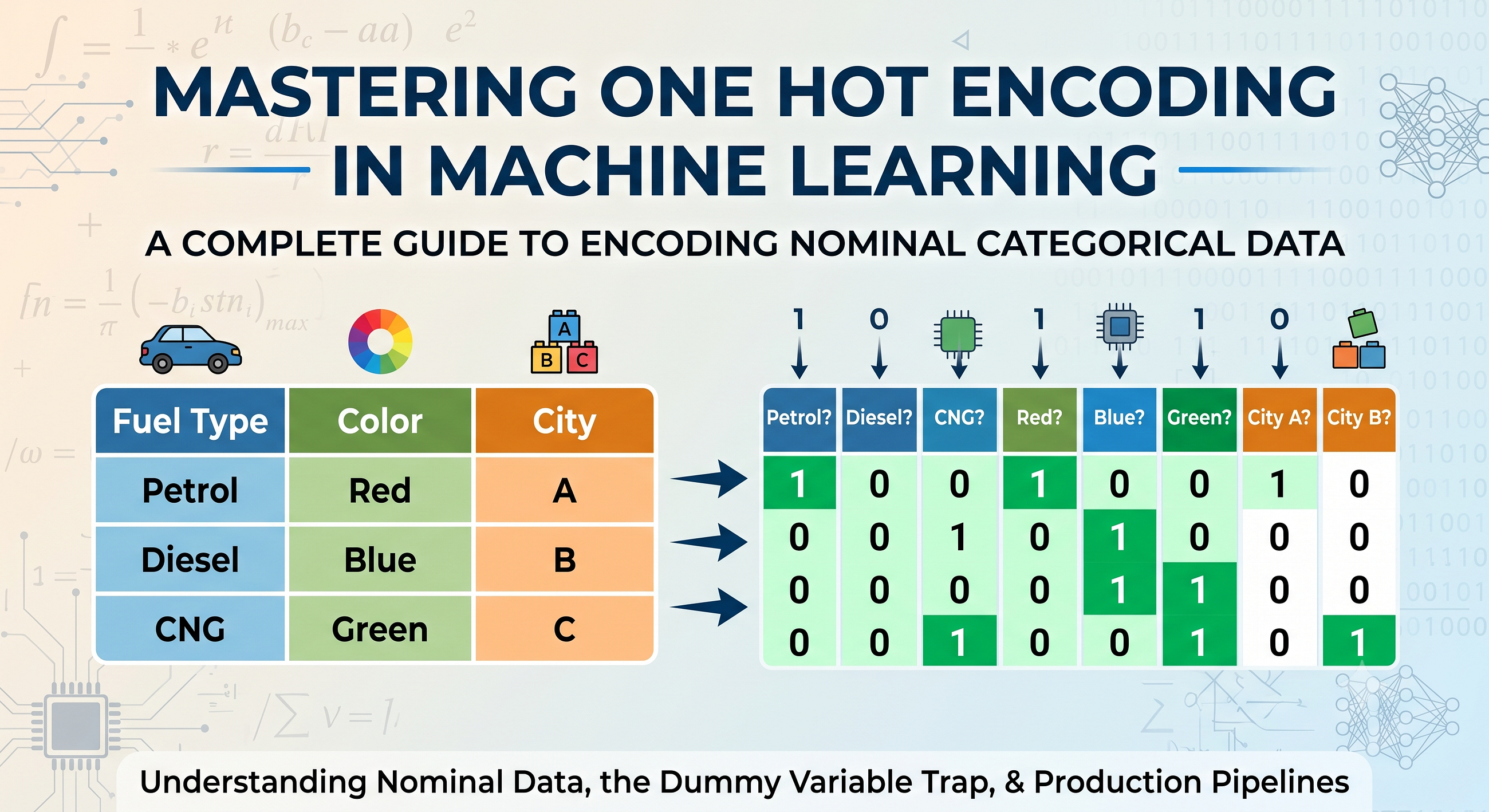 Mastering One Hot Encoding in Machine Learning: A Complete Guide to Encoding Nominal Categorical…