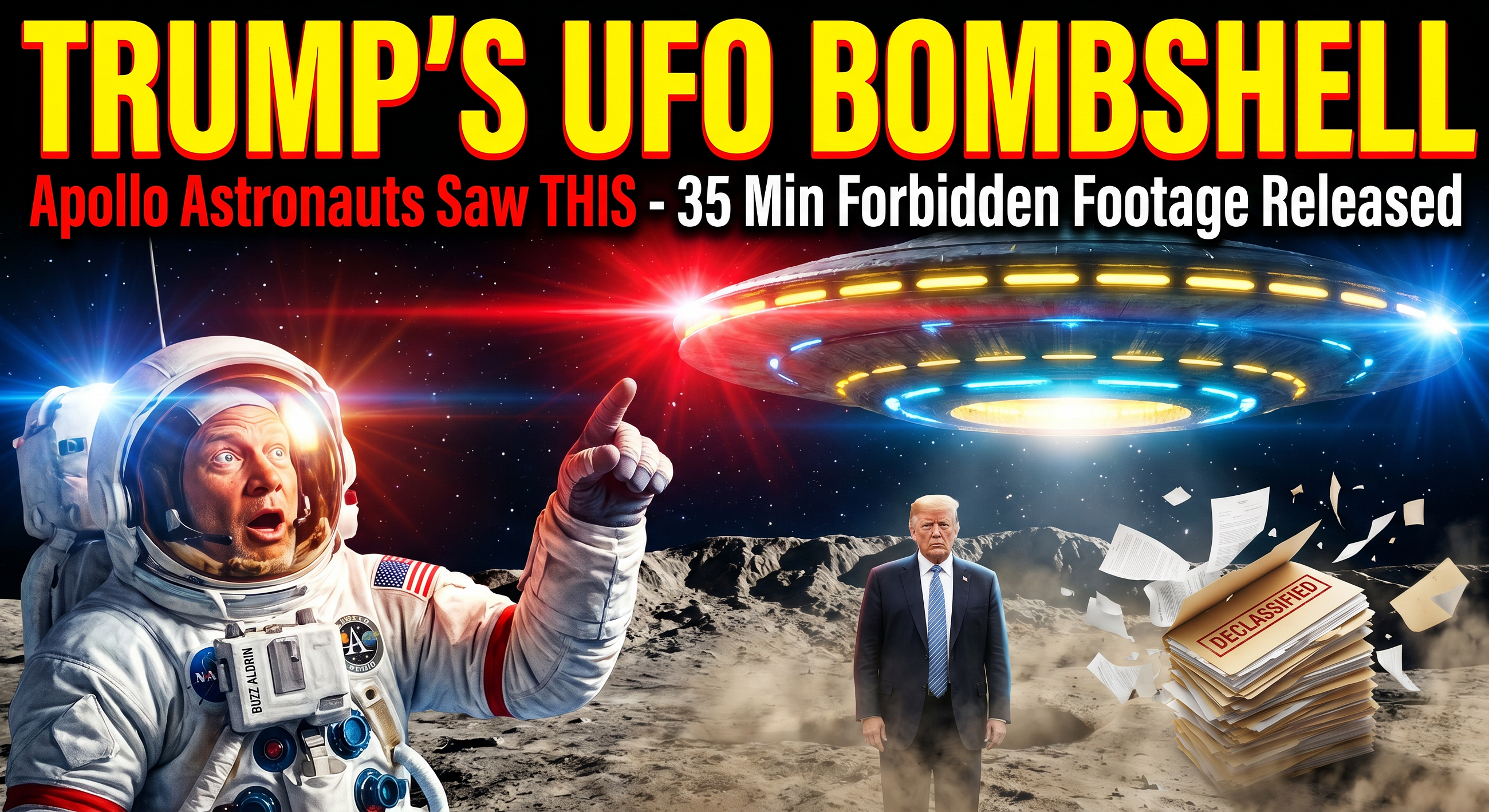 35 Minutes of Never-Before-Seen UFO Footage Just Dropped by Trump