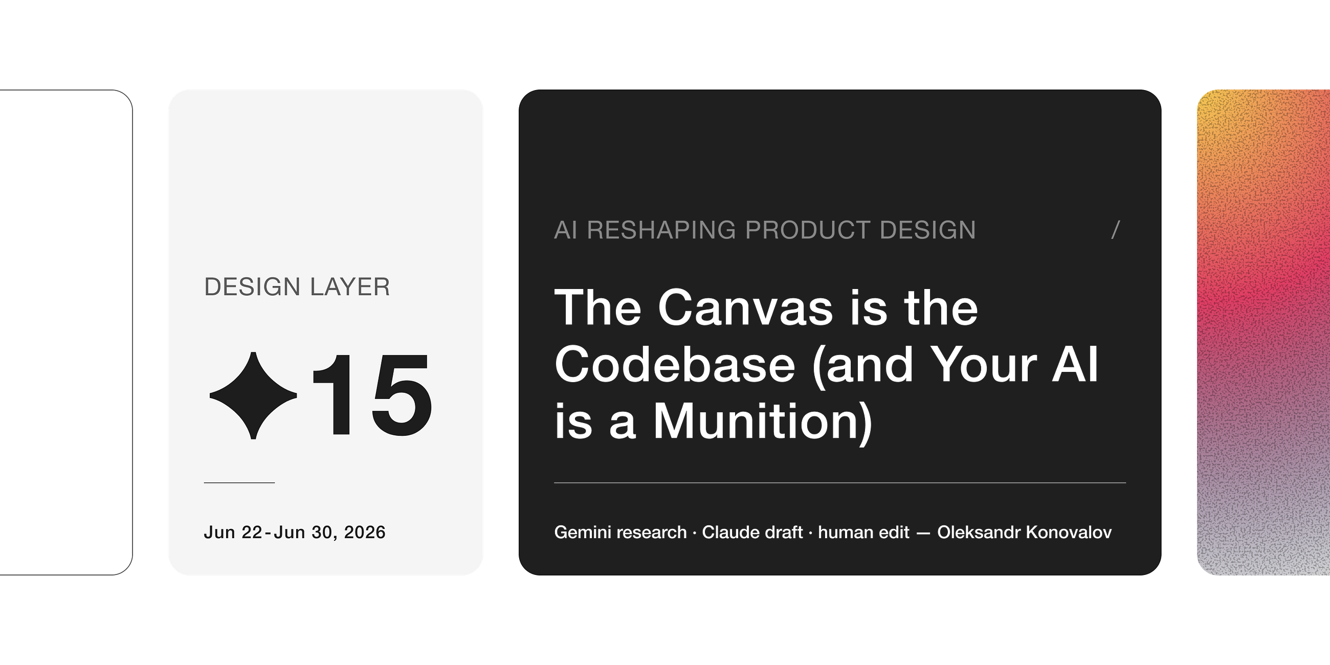 The Canvas is the Codebase (and Your AI is a Munition)