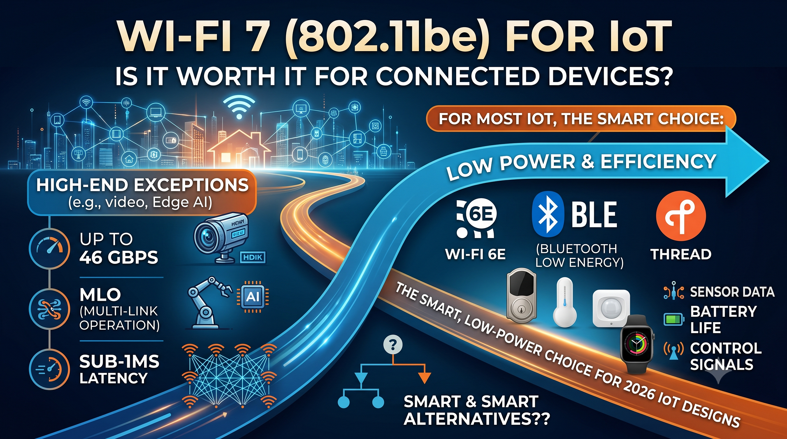 Wi-Fi 7 (802.11be) for IoT — Is It Worth It for Connected Devices?