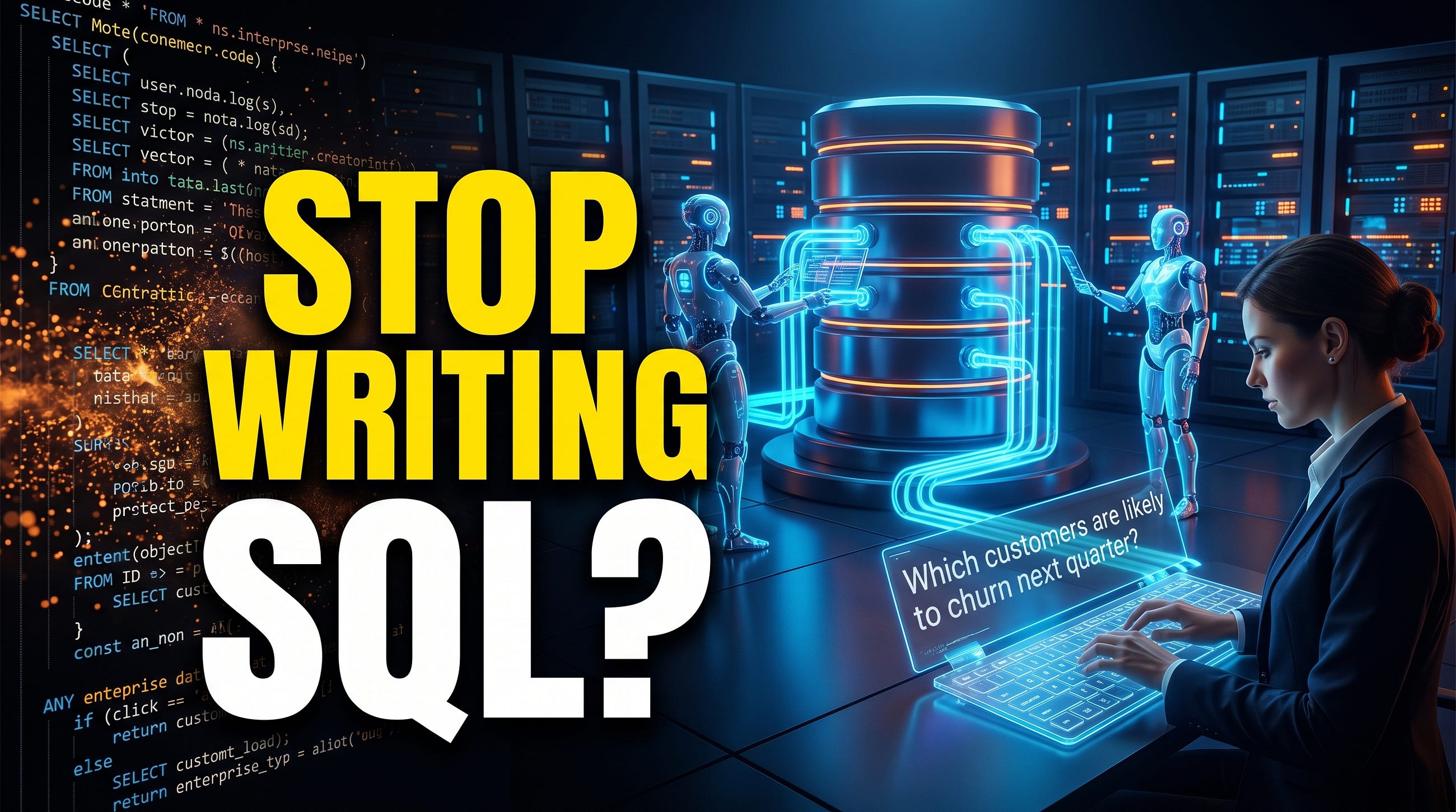 Just Ask the Database! Time to Stop Writing SQL?