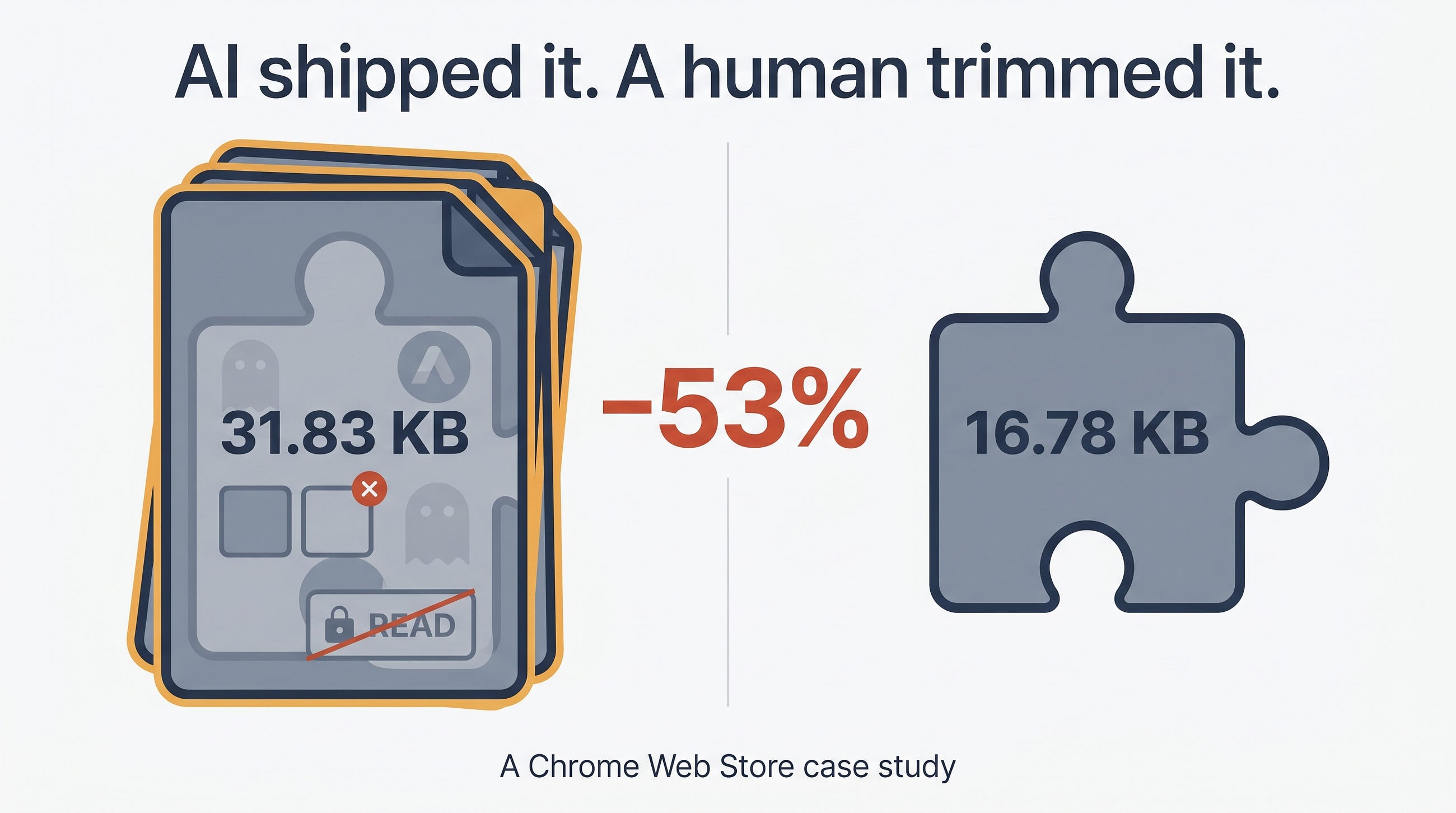 AI-Approved Waste: What a Second Pass on an AI-Built Extension Actually Caught