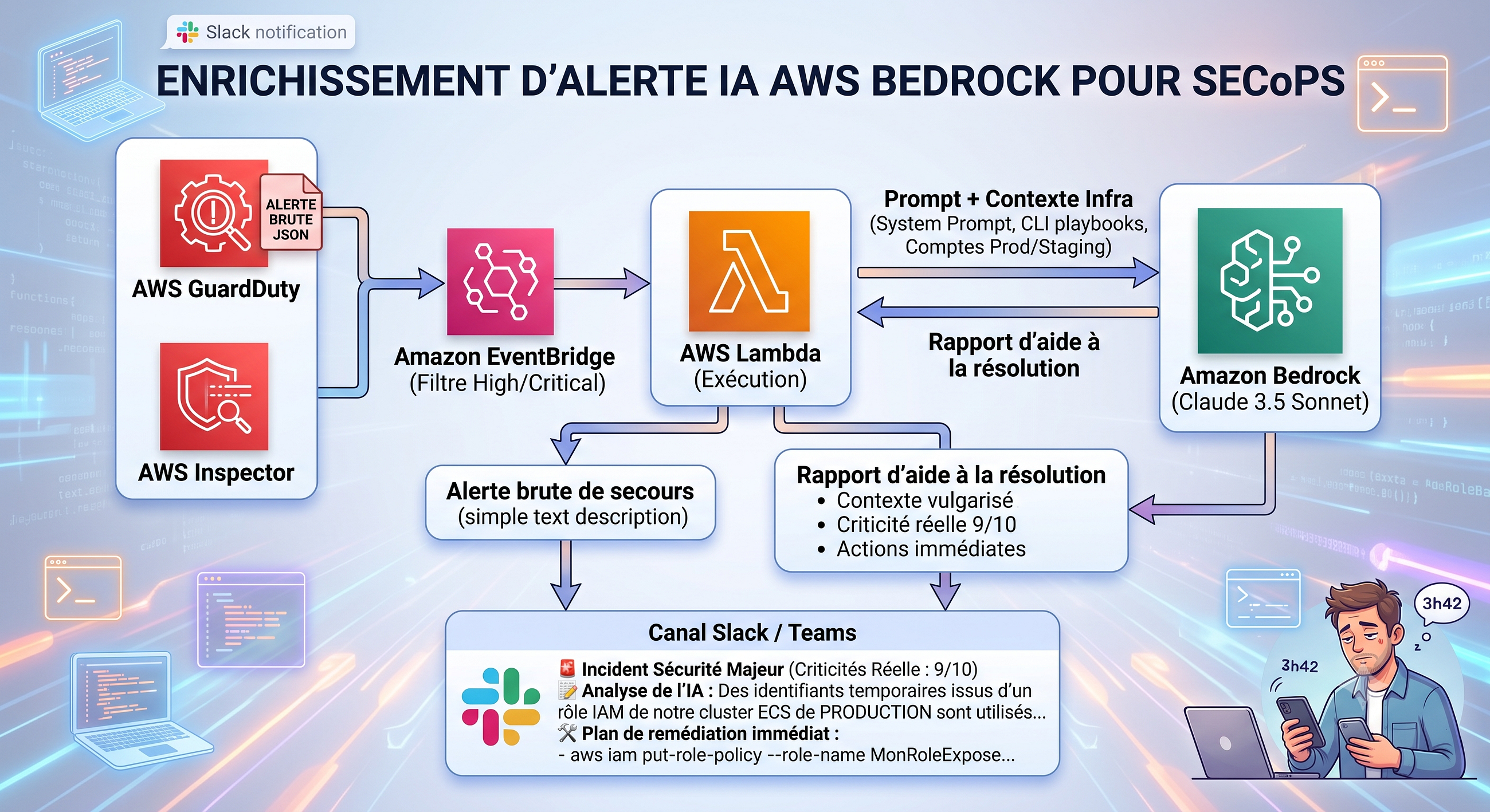 Au-delà du PagerDuty : Comment j’ai branché un LLM sur mon alerting AWS pour (enfin) dormir la nuit