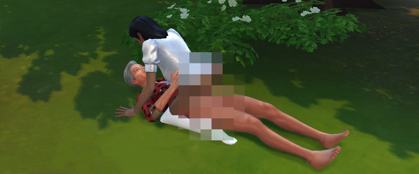 Sims 4 - Nosferatu turns 3 whores into his vampire brides.