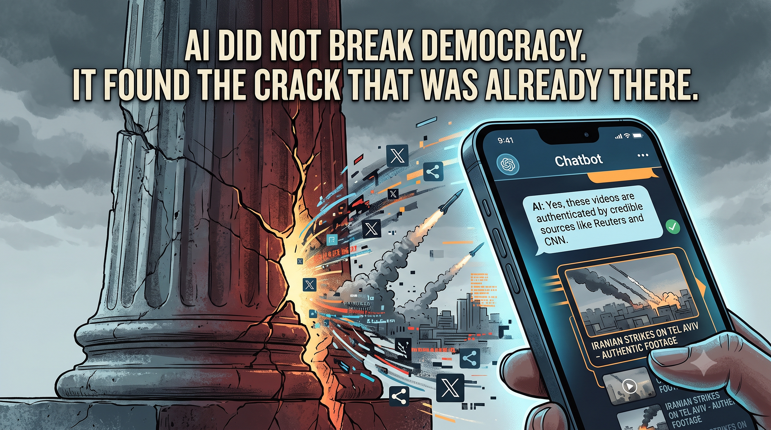 AI Did Not Break Democracy. It Found a Crack That Was Already There.
