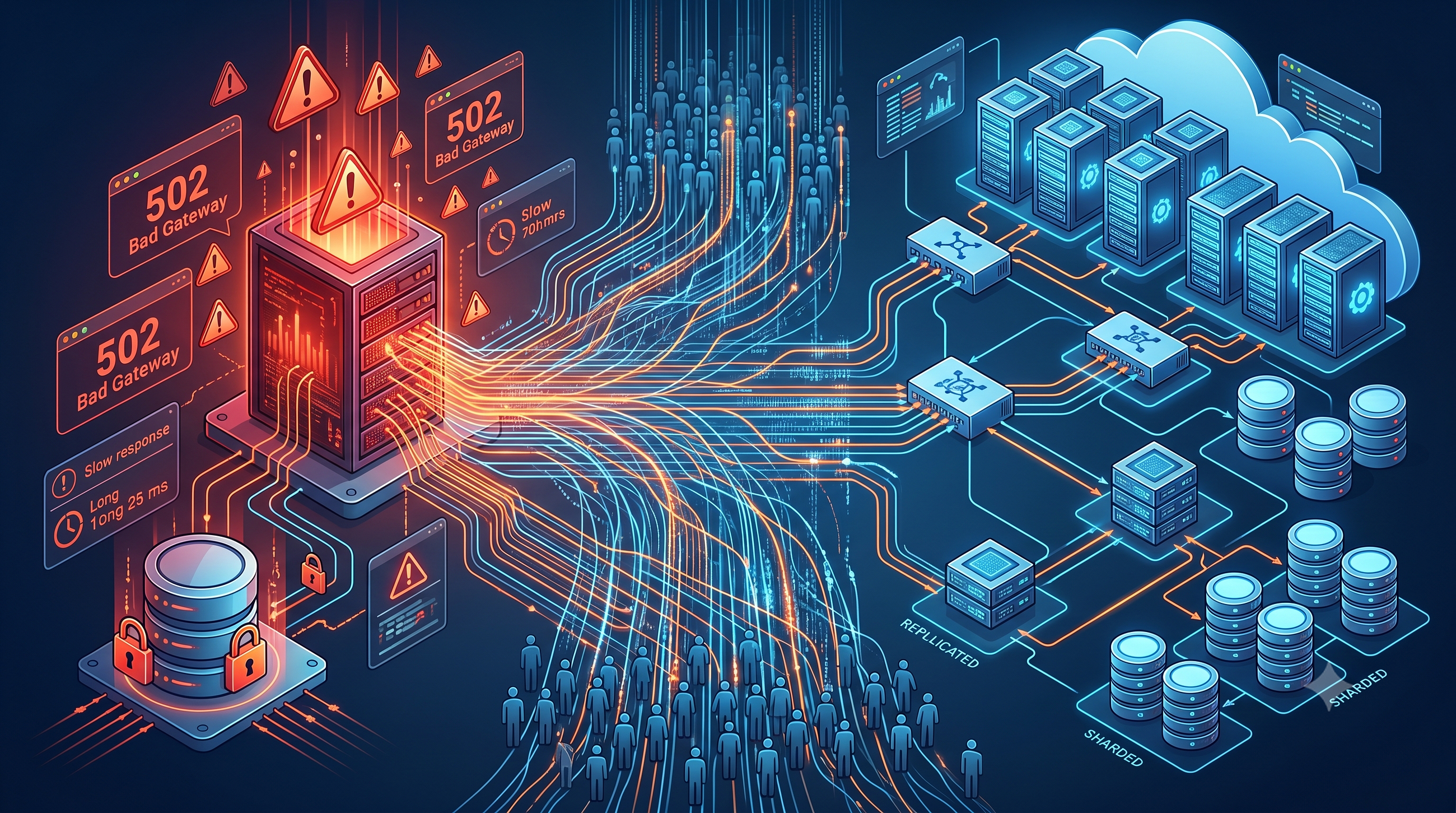 System Design Scaling: Vertical vs. Horizontal, Load Balancers & Sharding (Part 4)