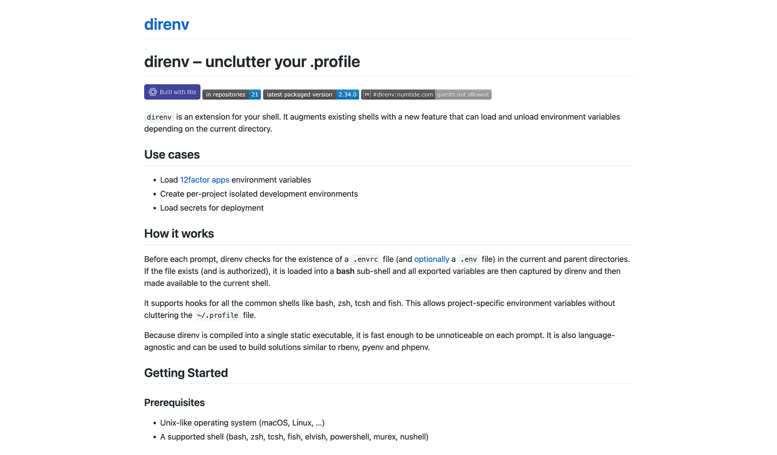 Using Direnv in Linux for Software Development