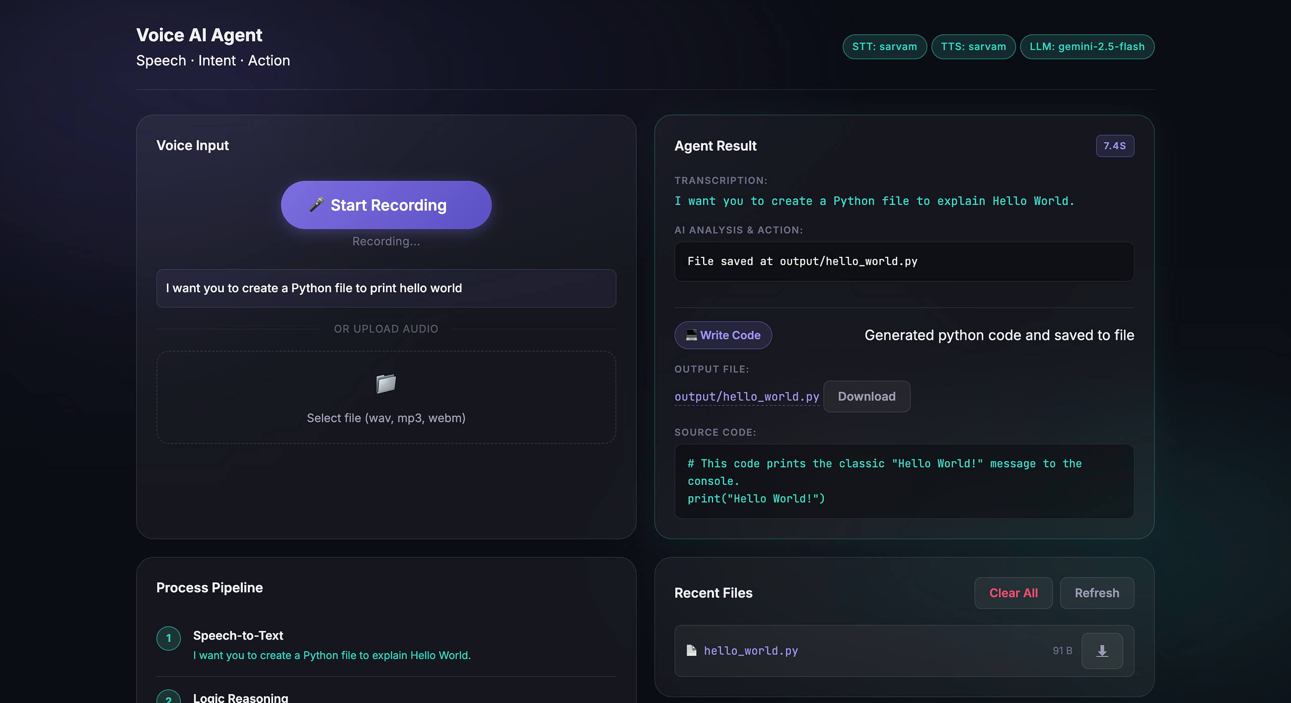 I built a voice-controlled AI agent that runs locally. Here’s everything that went wrong and right.