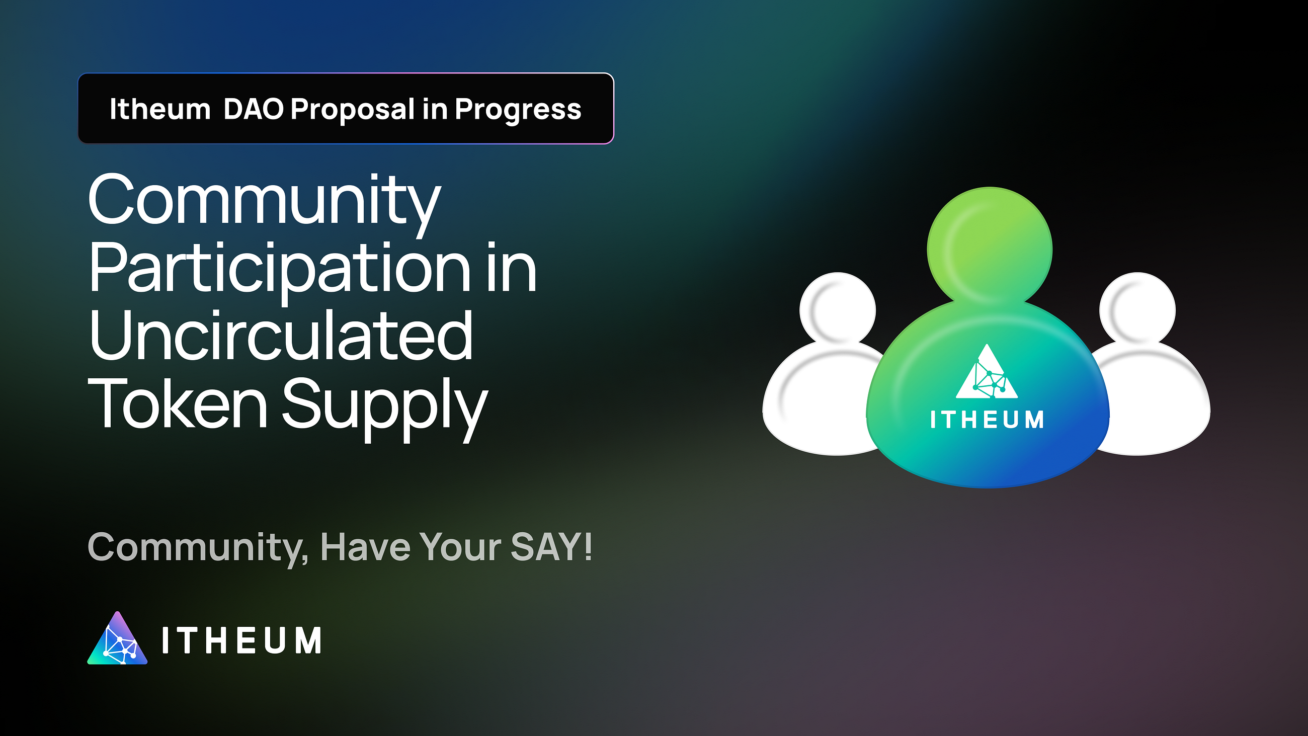 Itheum DAO Proposal — Community Participation in Uncirculated Token Supply