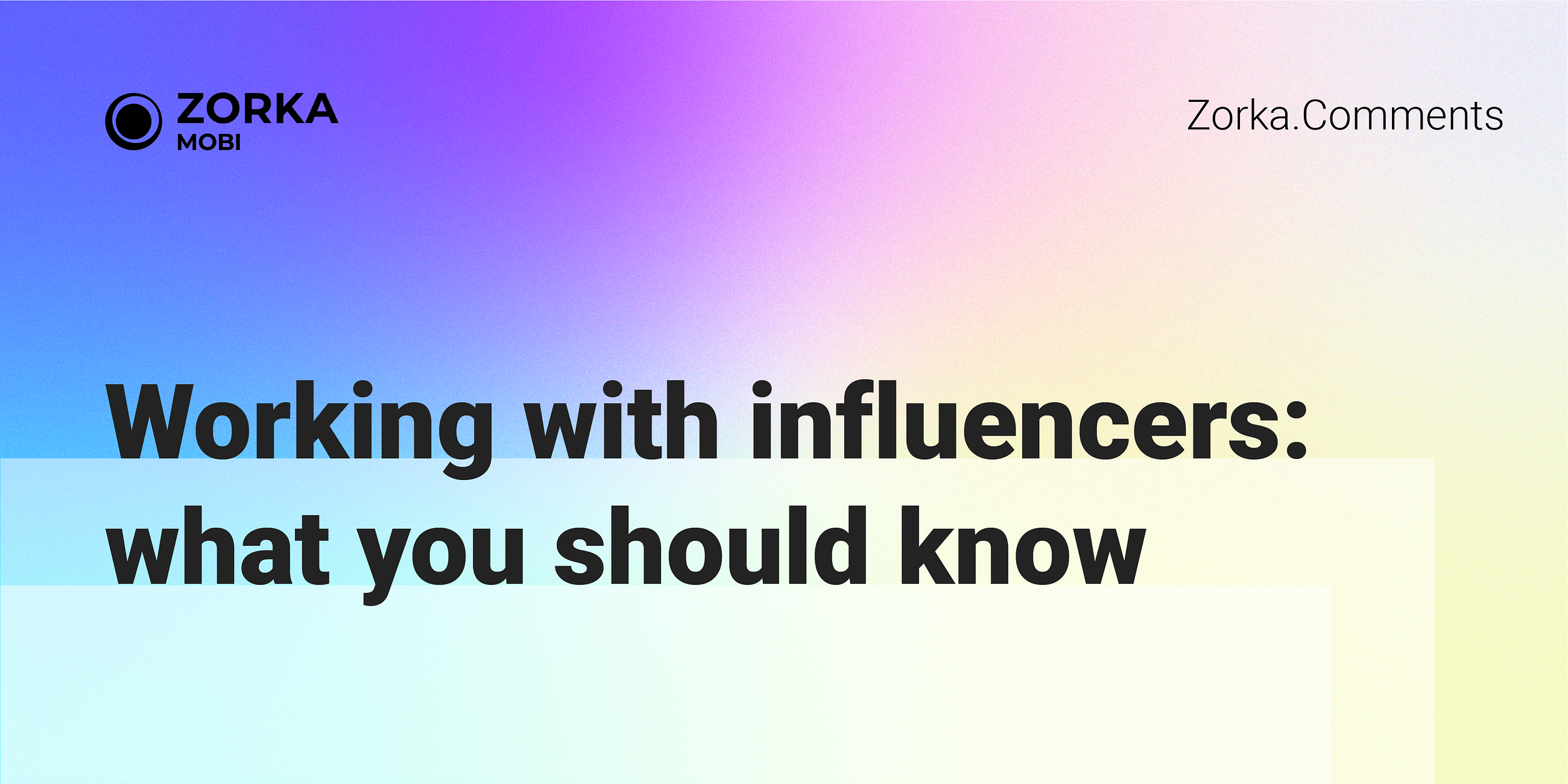 Working with influencers : what you should know