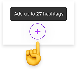 add up to 30 hashtags