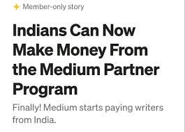 Medium partner program india