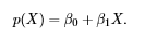 where, p(x) = p(y=1|x)