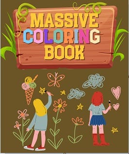 This is a Massive Coloring Book (328 Pages). The coloring is EASY LEVEL! Coloring book for kids. Let your toddler have creative fun while learning to recognize everyday things . It’s the best gift for your friends and family members.