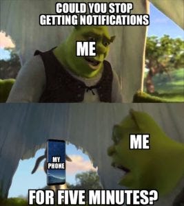 Too many notifications memes