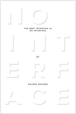 Book cover featuring beveled “No Interface” text on a white background