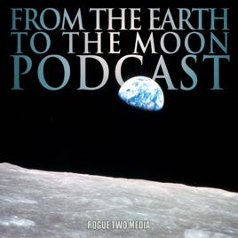 Cover art: a view of the Earth from the Moon, with the show title superimposed above it.