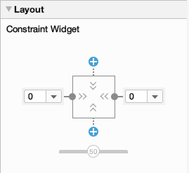 layout attributes for constrained view