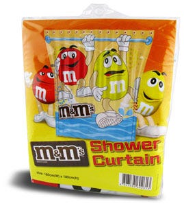 M&M’s shower curtain