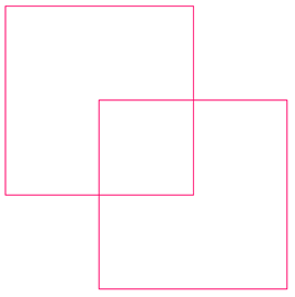 2 intersecting squares